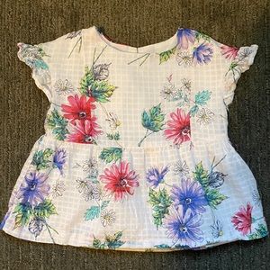Gap Kids floral peplum top